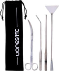 VORESTIC 4Pcs Aquascaping Tools, Stainless Steel Aquarium Tweezers, Scissors by VORESTIC
