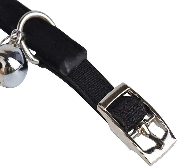 CHUKCHI Soft Velvet Safe Cat Adjustable Collar Bling Diamante - Image 4