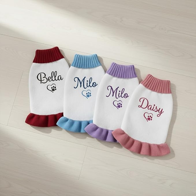 Personalized Embroidered Pet Sweater - Image 4