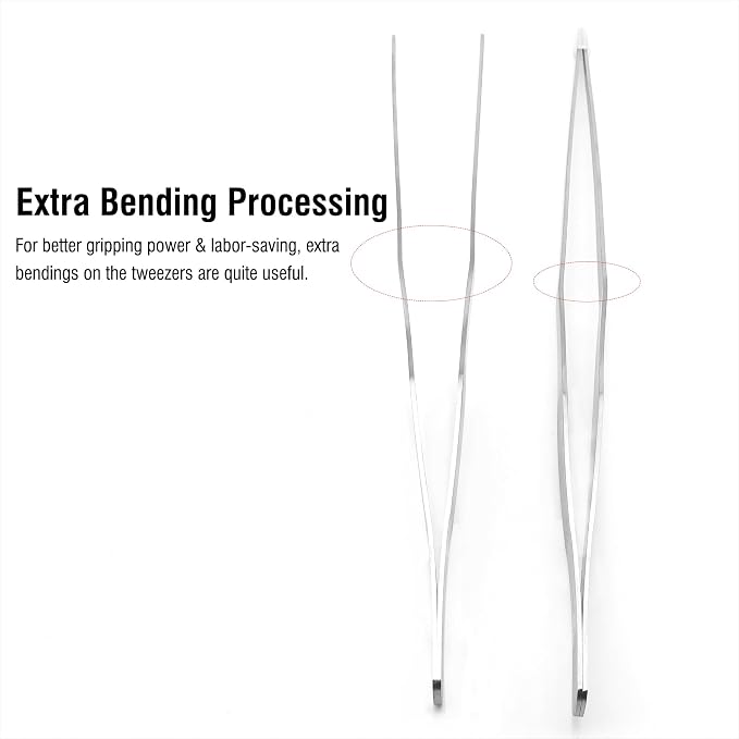 2Pcs 15 inch Extra Long Rustproof Tweezers - Image 4