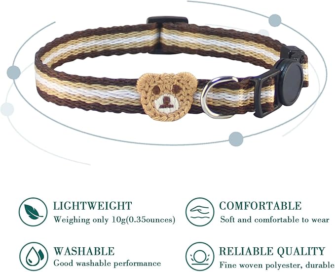 Yizepet Cat Collars, Breakaway Kitten Collar, Cute Kitty Collar in 2 Pack - Image 3