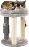 MECOOL 4in1 Small Cat Tree, Scratching Post by MECOOL