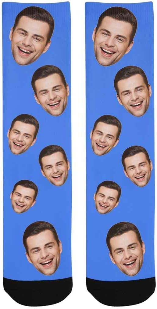 MyPupSocks Custom Personalized Photo Pet Face Socks, Cat and Dog Tracks Paws - Image 4