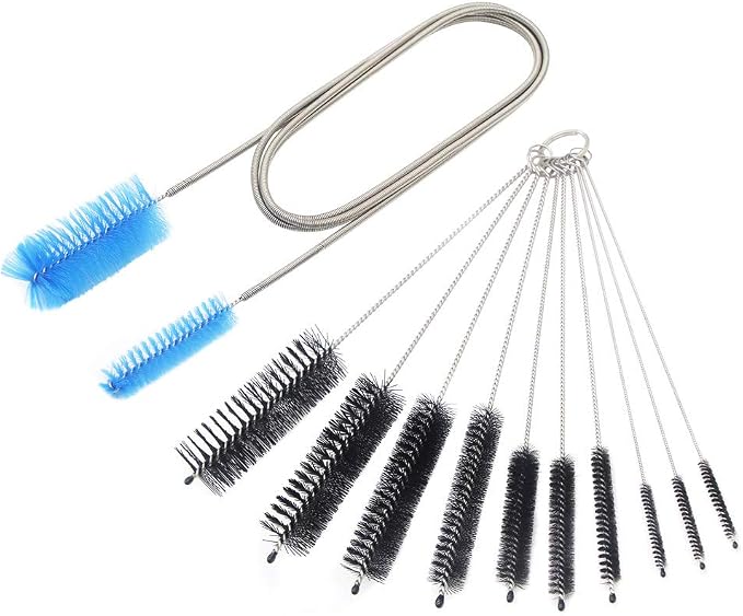 Aquarium Filter Brush Set, Flexible Double Ended Bristles Hose Pipe Cleaner by SLSON