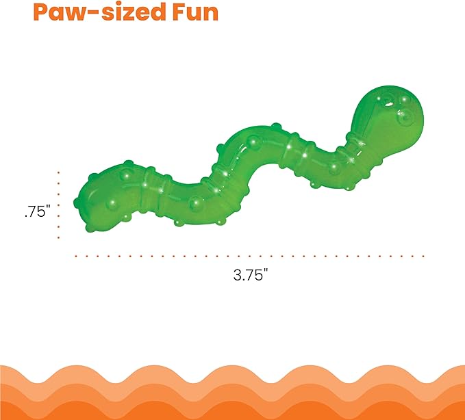 Petstages Orkakat Wiggle Worm Dental Catnip Cat Chew Toy - Image 5
