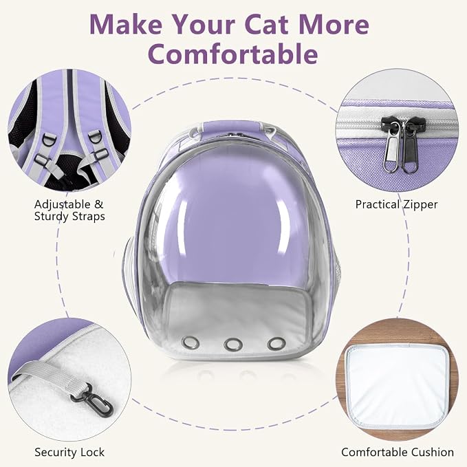 Cat Backpack Carrier Back Expandable Bubble Pet Carrier Backpack - Image 5
