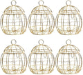 Beaupretty 6pcs Birdcage Shape Tinplate Candy Box Elegant Wedding Favor by Beaupretty