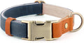Plutus Pet Genuine Leather & Hemp Dog Collar – Adjustable Heavy Duty Pet Collar by PLUTUSPET