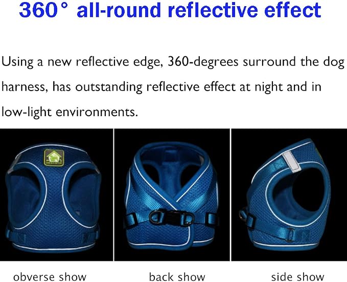 FEimaX Dog Harness and Leash Set, No Pull Breathable Soft Mesh Puppy Vest - Image 6