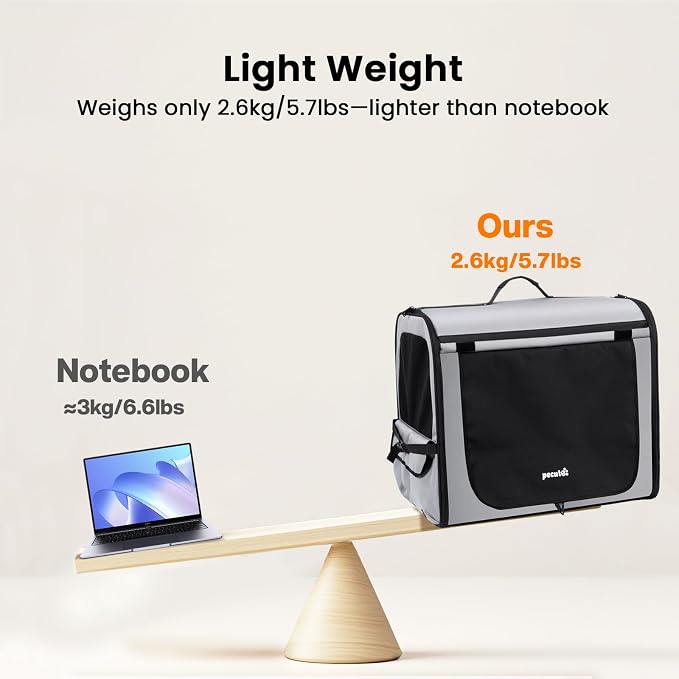 Dog Car Carrier Light Weight 24×17.7×20.5in, Dog Carrier Easy to Assemble - Image 4