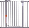 BABELIO 36" Tall Baby Gate, 26-40" Wide Auto Close Pet Gate, PressGuard C5 by BABELIO
