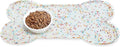 Dog Food Mat Anti-Slip Silicone Dog Bowl Mat Thicker Pet Placemat Waterproof by PWTAA