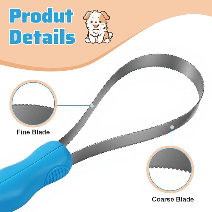 Dual-Sided Dog Shedding Blade, Shedding Brush - Image 3