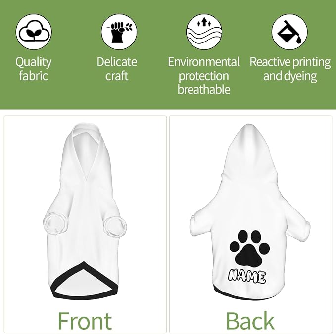Custom Dog Hoodie Soft & Warm Design Your Own Personalized Photo Text Logo Name - Image 6