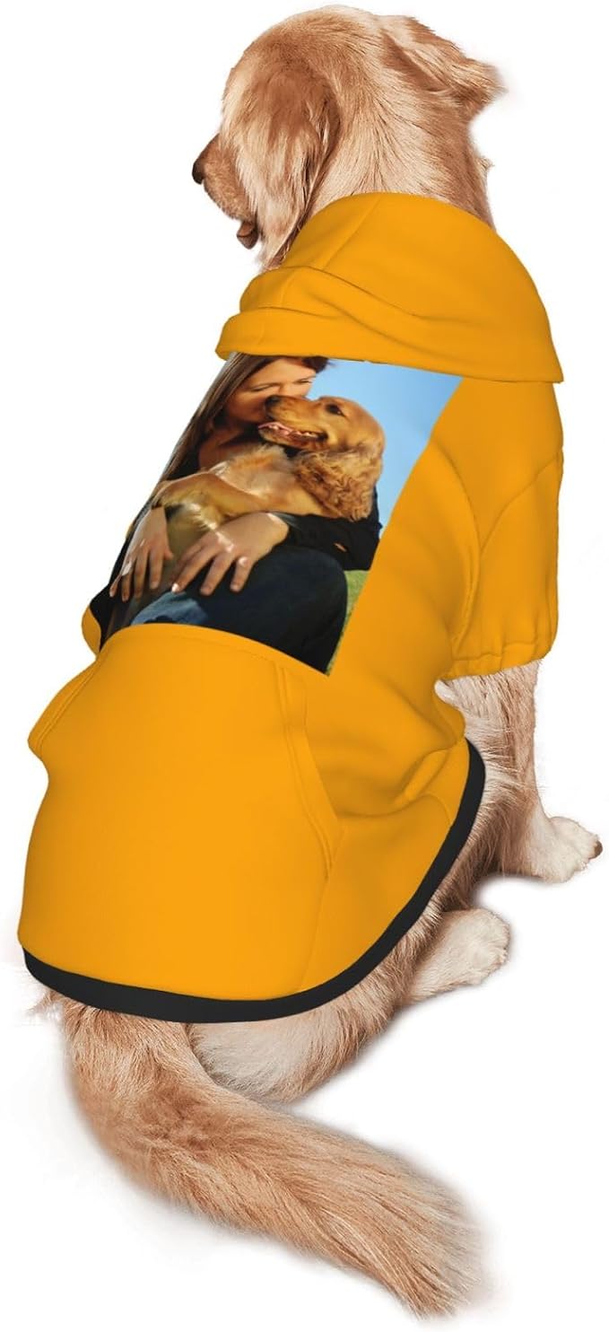 Custom Dog Hoodie Add Your Design Soft & Warm Personalized Photo Text Logo Name - Image 3