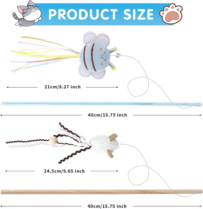 NOWFRESH Cat Wand Toy Set, Equipped - Image 2