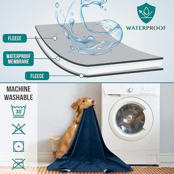 PetAmi Waterproof Dog Blanket for Small Medium Pets Dogs Cats, Pet Couch Cover - Image 3