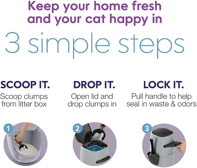 Litter Genie Standard Pail | Cat Litter Box Waste Disposal System - Image 7