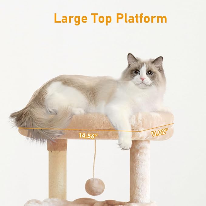 KIYUMI Cat Tree Cat Tower Condo - Image 3