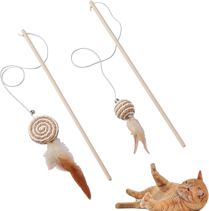 NOWFRESH Cat Wand Toy Set, Equipped by Unknown