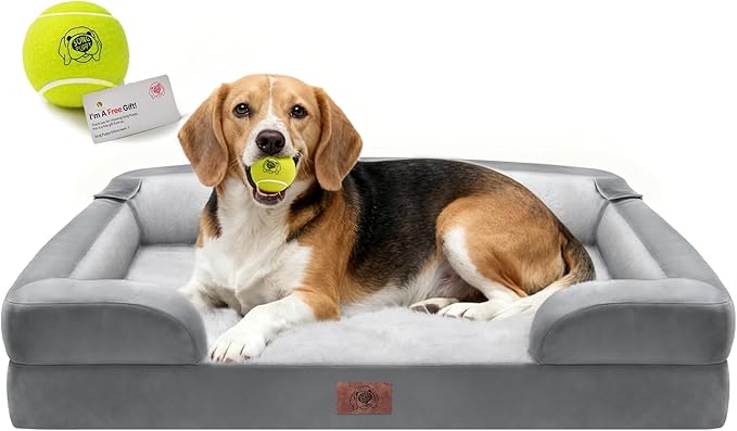 Orthopedic Dog Beds for Large Medium Dogs, Big Waterproof Memory Foam Pet Couch by FollowSongPuppy