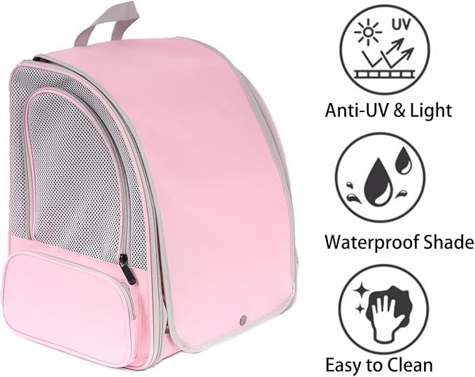 Bird Carrier Backpack with Wooden Stand Perch, Vented and Breathable Bag to - Image 3