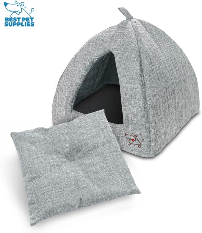 Best Pet Supplies Dog House Bed Crate Mat Tent Indoor Round Soft Plush - Image 3