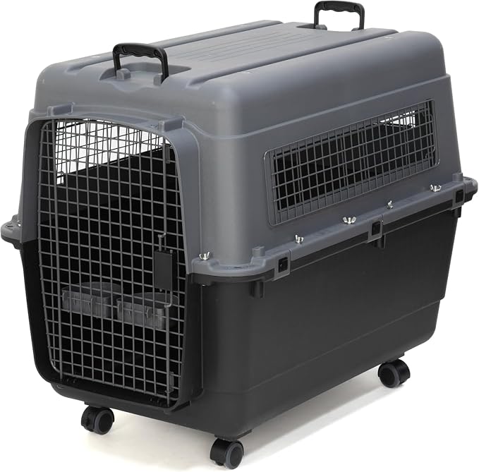SportPet Airline Compliant X-LARGE 32.25" Travel Dog Kennel-Durable Plastic by SportPetDesigns
