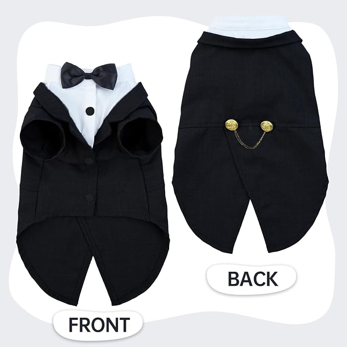 QBLEEV Cat Tuxedo Suit, Cat Halloween Costumes - Image 2