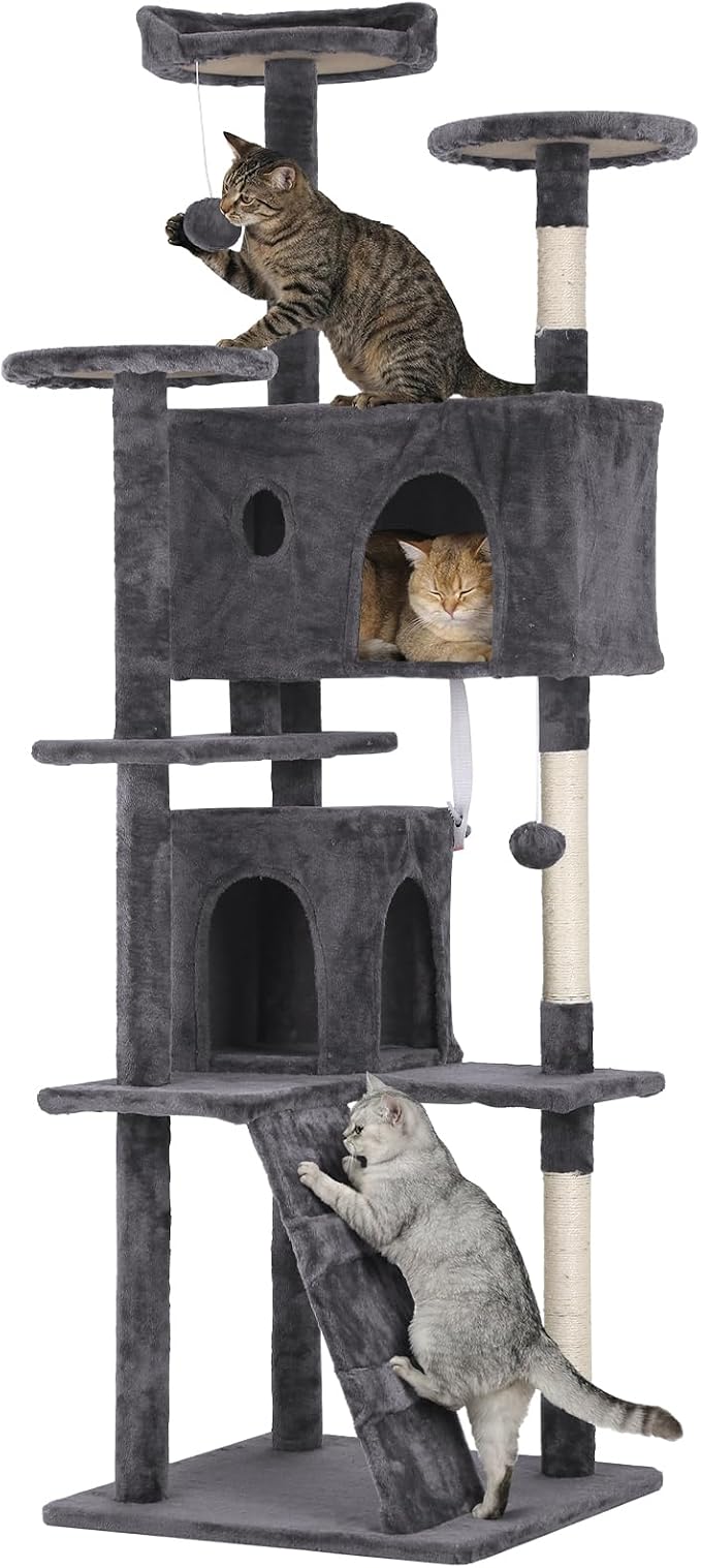 70in Cat Tree Cat Climbing Tower by Home
