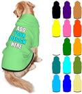 Custom Dog Hoodie Personalized Photo Text Logo Name Dog Clothes, Soft & Warm by Mynvzrk