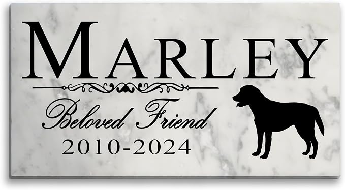 Broad Bay Dog Memorial Stone Personalized Marker Outdoor Garden Choose Your by BroadBayPersonalizedGifts