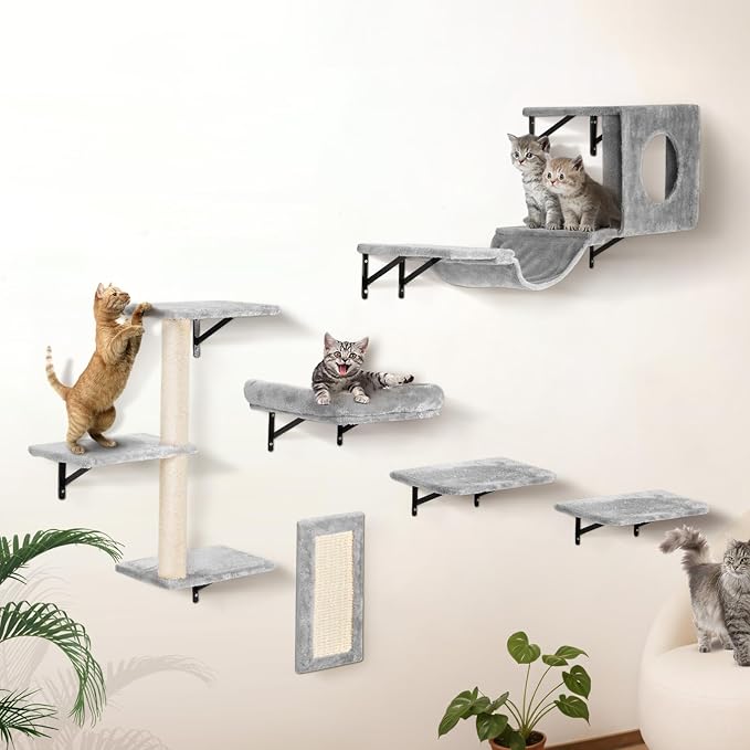 VEVOR Wall Mounted Cat Shelves, Perches - Image 8