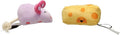 Pearhead Hide and Squeak Teaser Cat Toys, Crinkle and Rope Catnip Mouse and by Pearhead