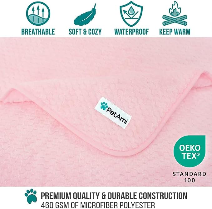 PetAmi Waterproof Dog Blanket, Leakproof Puppy Blanket - Image 3