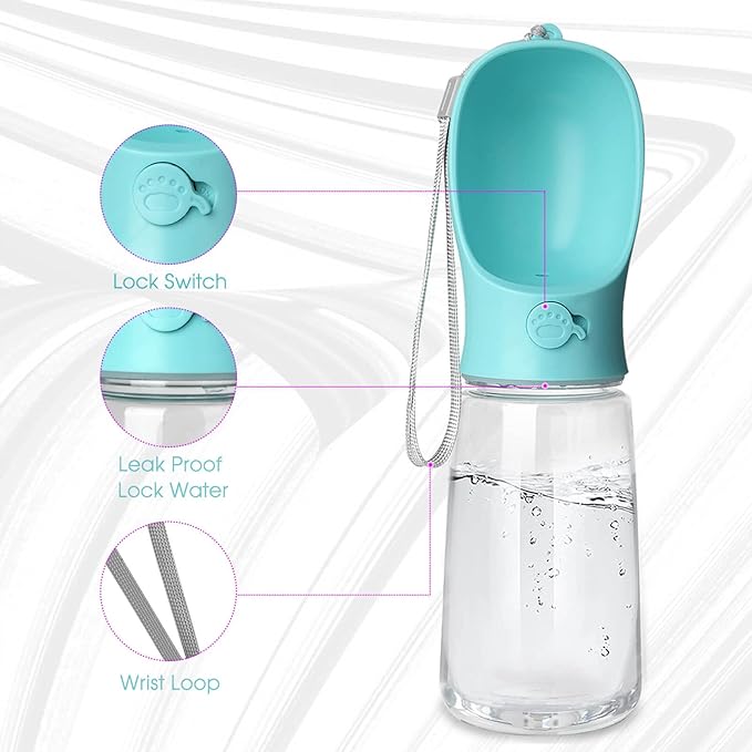 Kalimdor Dog Water Bottle, Leak Proof Portable Puppy Water Dispenser - Image 6