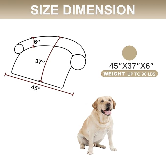 Calming Dogs/Cats Bed Mats, Dog Pad Washable Removable Couch Cover, Plush Long - Image 2
