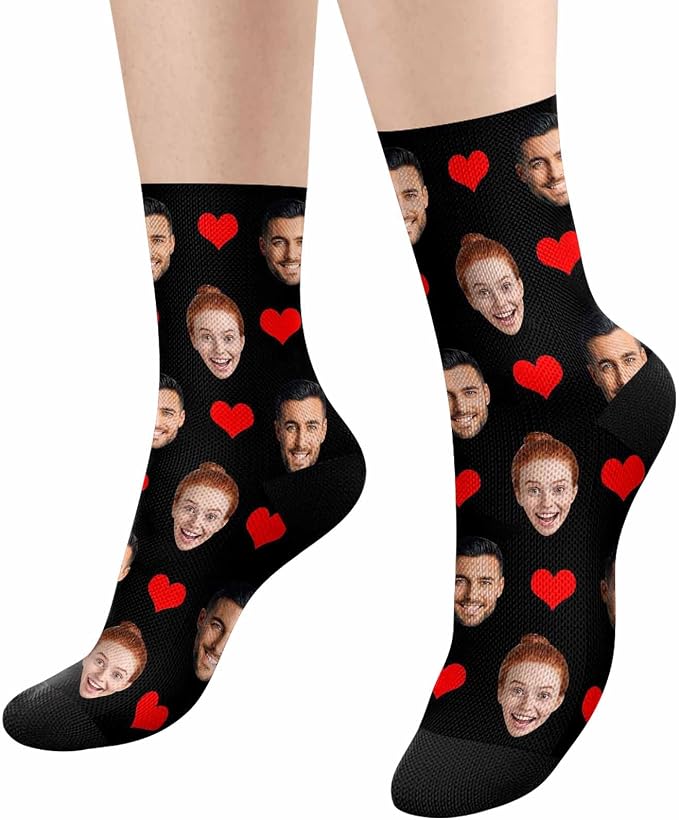 MyPupSocks Custom Personalized Photo Pet Face Socks, Cat and Dog Tracks Paws - Image 6