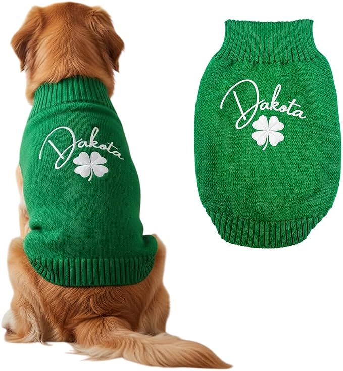 Personalized Dog Sweater, Custom Knit Sweater by GrewearFashion
