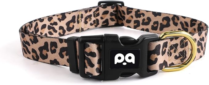 QQPETS Adjustable Soft Dog Collar: Print Flower Pink Multicolor Cute Patterns by QQPETS