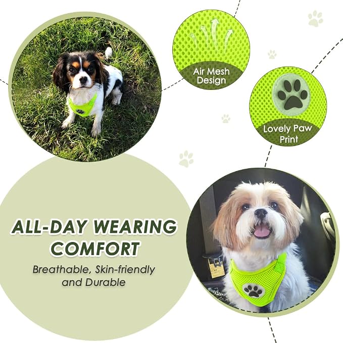 SlowTon Dog Seat Belt Harness for Car, Dog Car Harness Adjustable Mesh - Image 2
