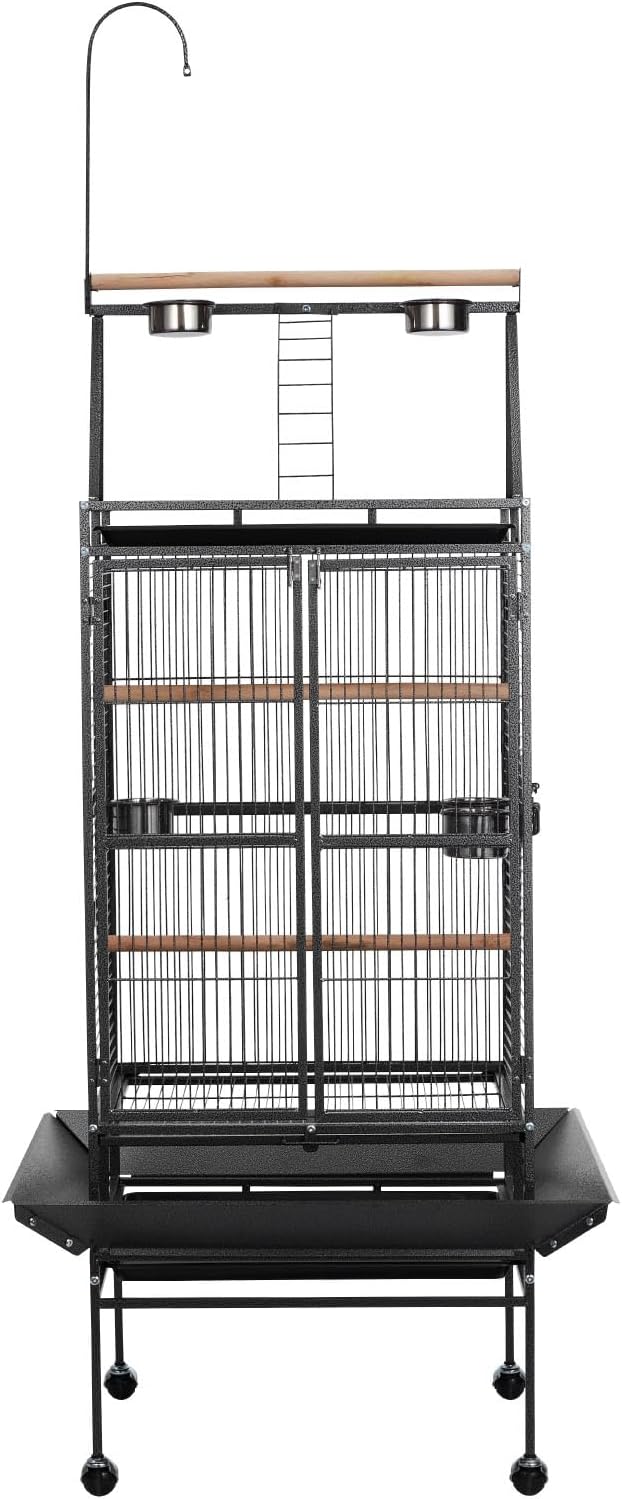 VEVOR Bird Cage, 32.7 x 31.1 x 82.7 Inch, Open Flat Top - GlobalHabitat Supply