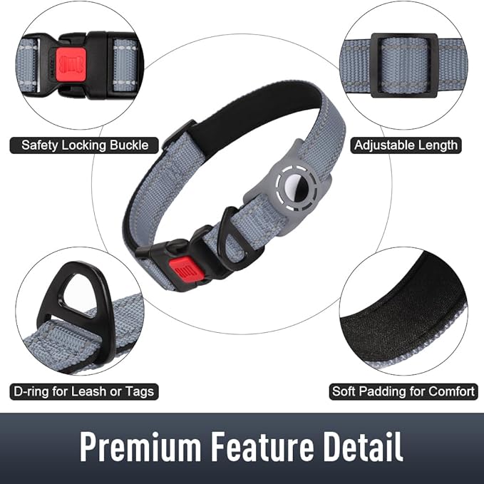 Airtag Dog Collar with AirTag Holder - Image 5