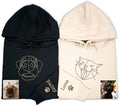 Personalized Embroidered Dog Hoodie, Personalised One-Line Dog Shirt, Unisex by MY4LOVE