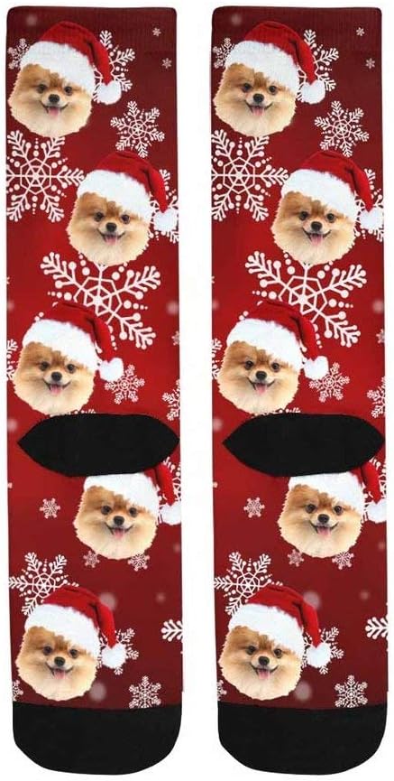 Custom Face Socks, Personalized Dog Lover Pet Photo Picture on Socks Unisex - Image 4