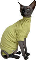 Sphynx Cats Shirt Cat Turtleneck Cotton Sweater Pullover Kitten T-Shirts by Kitipcoo