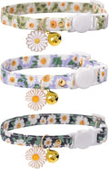 Cat Collar Breakaway with Bells, 3 Pack Safety Adjustable Pet Collars by Bencacawinstyle