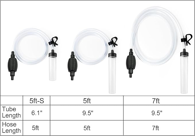 7ft Aquarium Siphon Vacuum Cleaner - Image 2