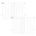 Babelio Baby Gate for Stairs, Kitchen & Doorways, No Bottom Bar| Easy by BABELIO