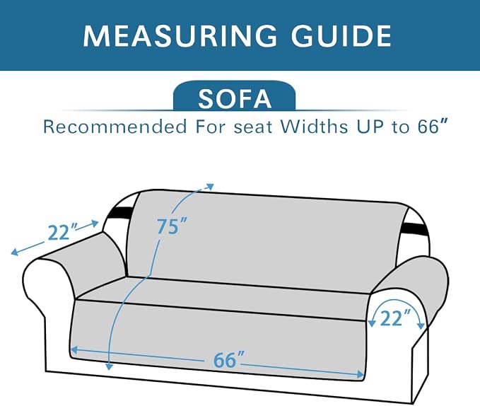 Reversible Sofa Slipcover Furniture Protector Water Resistant 2 Inch Wide - Image 2